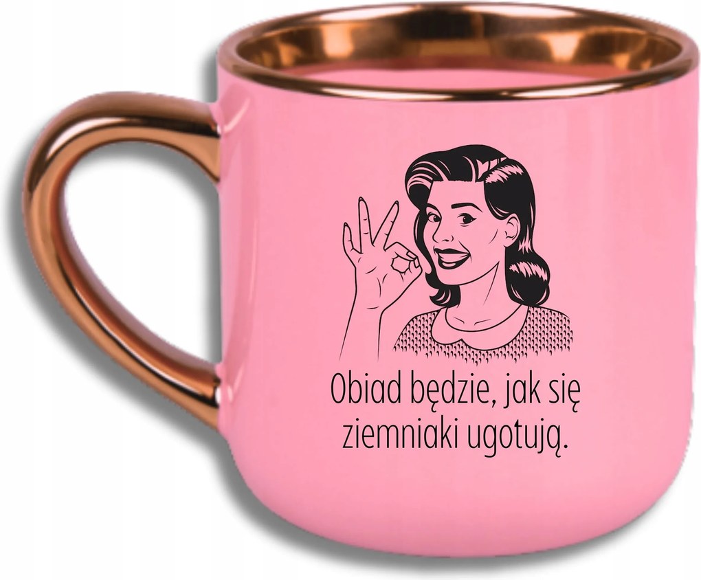 Bögre Rózsaszín Elegáns Nagy, Ha Megfő A Krumpli