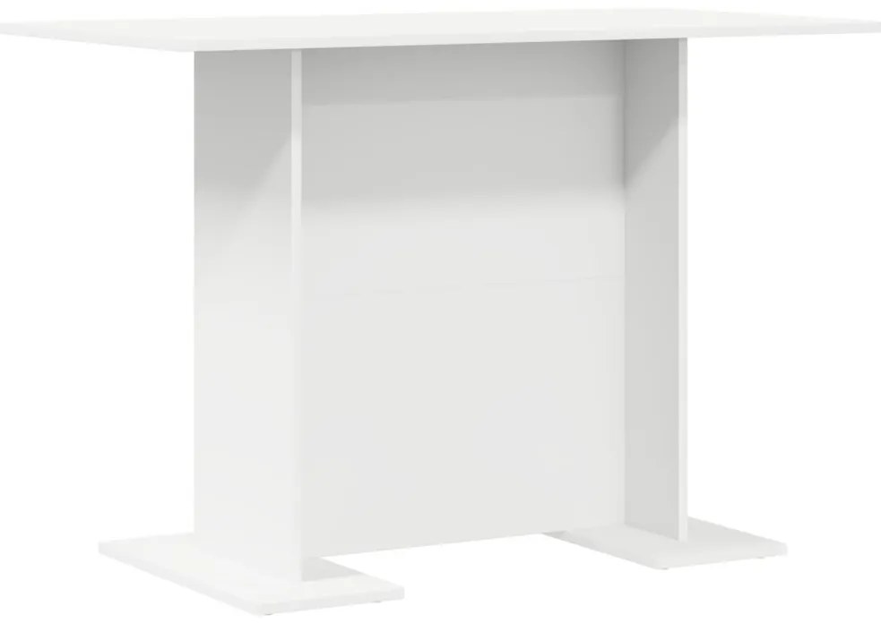 Étkezőasztal Fehér 110x60x75 cm Összeszerelt fa