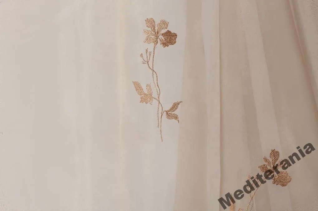 hímzett függöny 3273-2, 280 cm magas