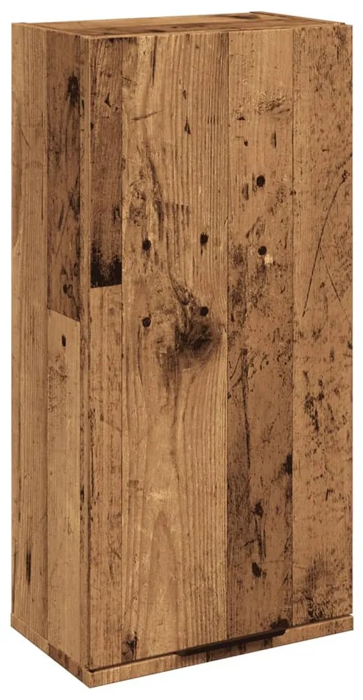 antik fa színű fali fürdőszobaszekrény 32 x 20 x 67 cm