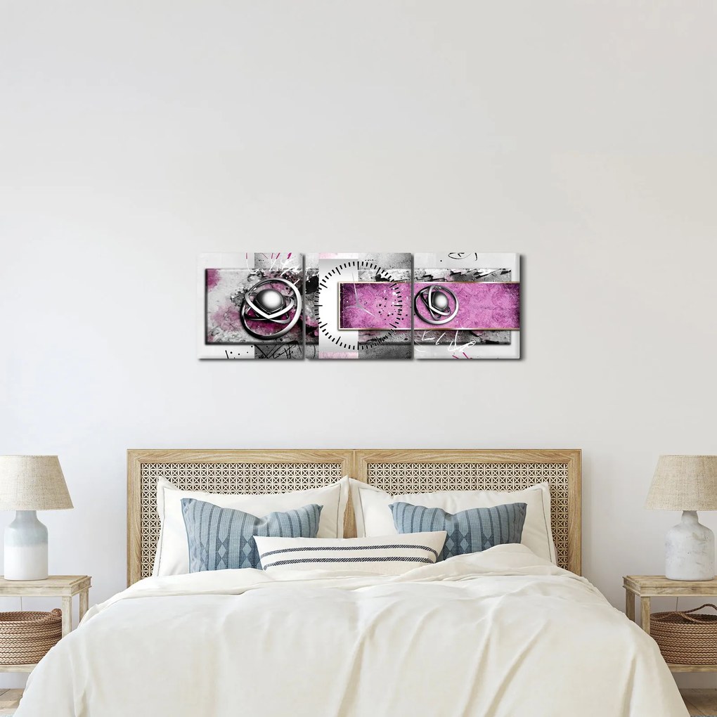 Az absztrakció képe (órával) (90x30 cm)