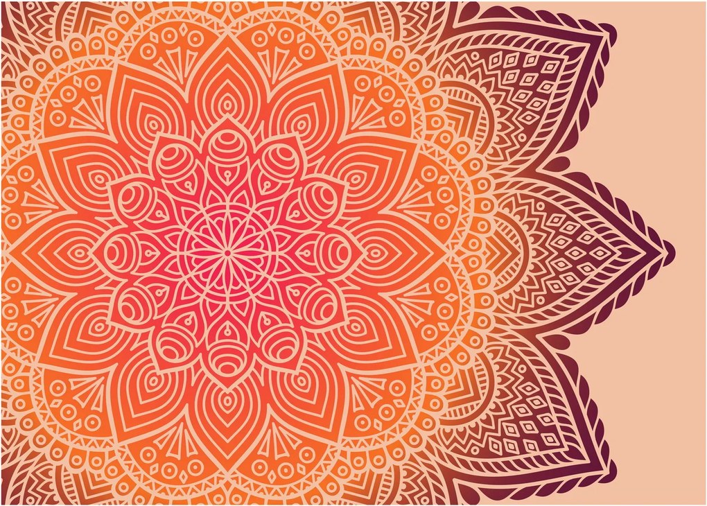 Kép - mandala art (üvegen) (70x50 cm)