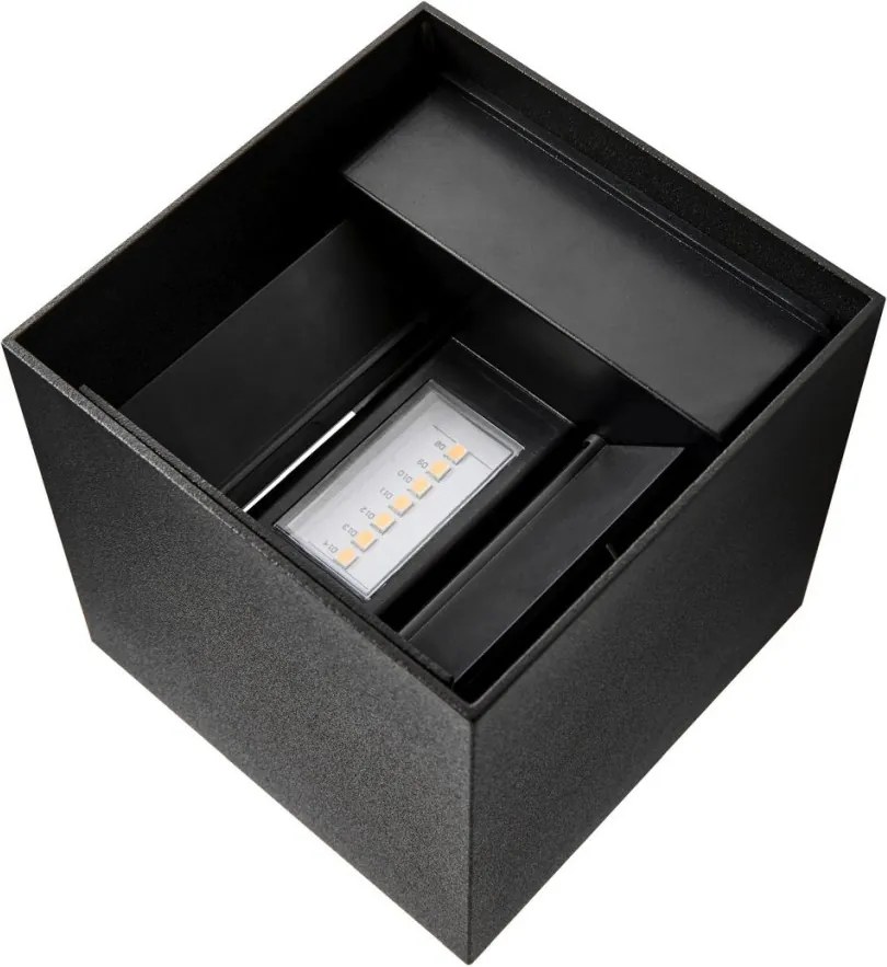 NORDLUX 2418331003 MILDA Modern Kültéri Fali Lámpa Fekete LED IP44