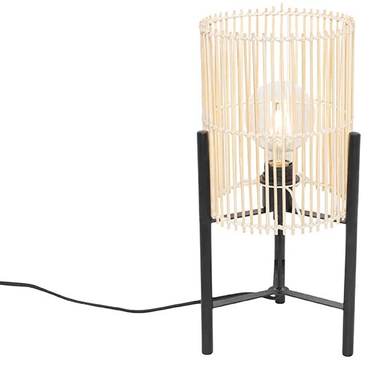 Skandináv asztali lámpa bambuszból - Natasja