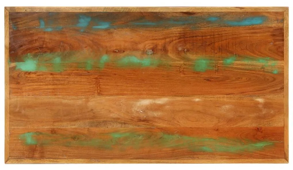 tömör újrahasznosított fa dohányzóasztal 100 x 55 x 45 cm