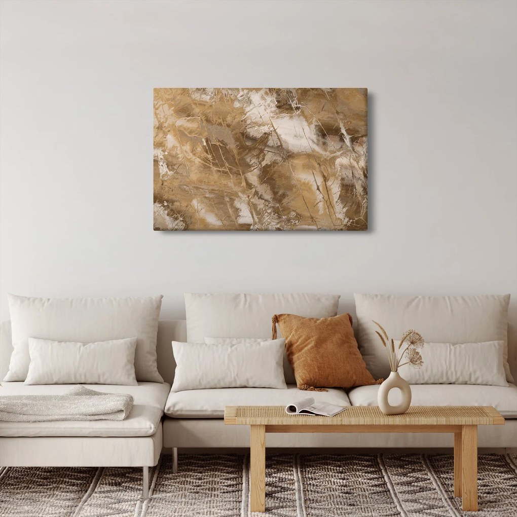 Kép - Barna absztrakció (90x60 cm)