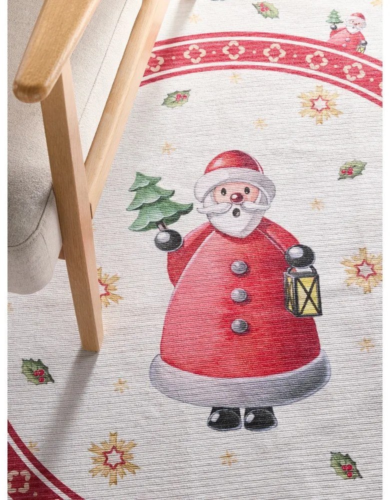 Piros kerek szőnyeg karácsonyi mintával ø 160 cm Toy's Delight Santa Claus – Villeroy&amp;Boch