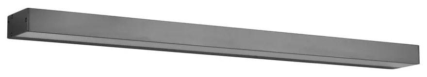 Matt fekete LED fali lámpa (hosszúság 90 cm) Rocco – Trio