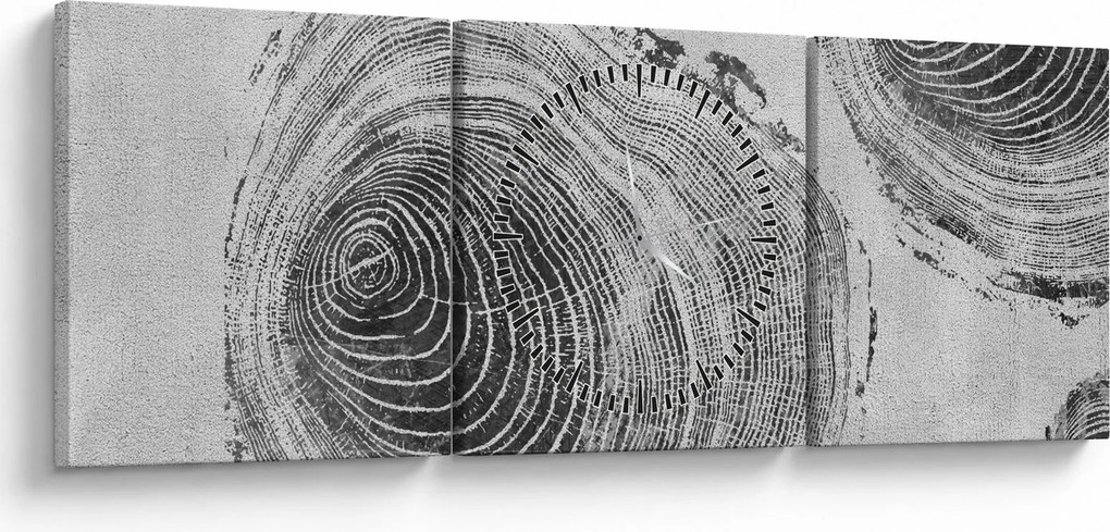 Kép - Fa motívum (órával) (90x30 cm)