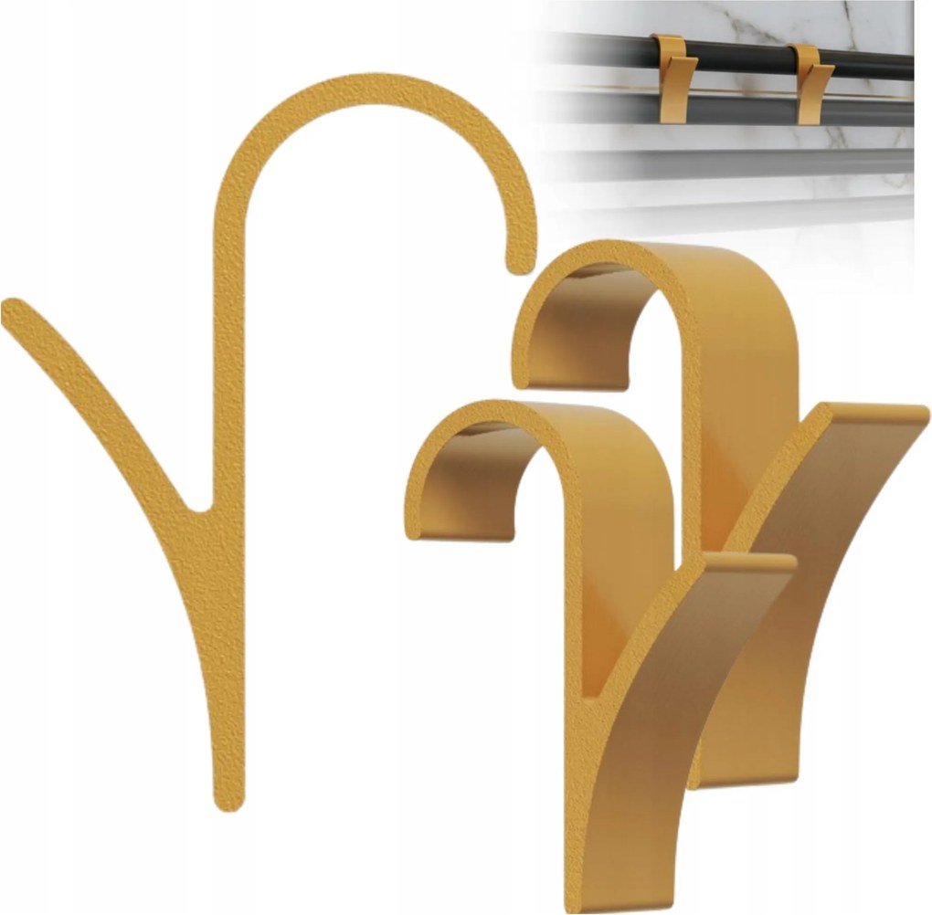 Akasztó szett 2x AKASZTÓs törölközőtartó Arany