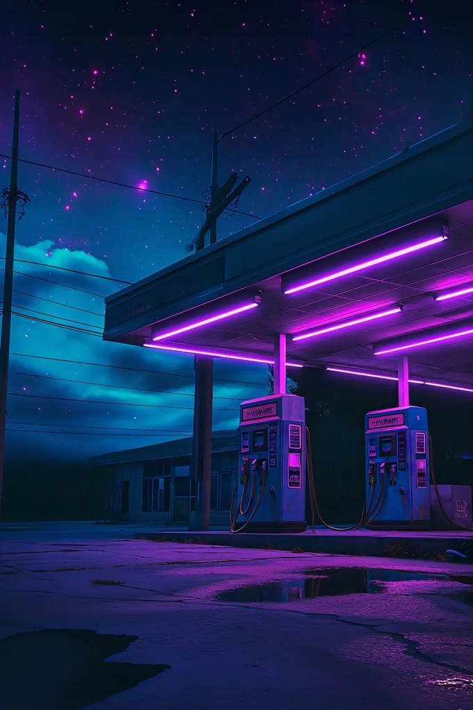 Poszter 40x60cm A neon éjszaka ereje