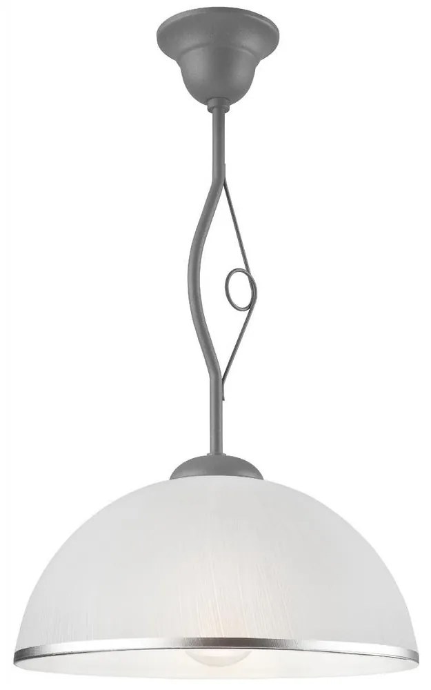 Csillár rúdon RETRO 1xE27/60W/230V ezüst