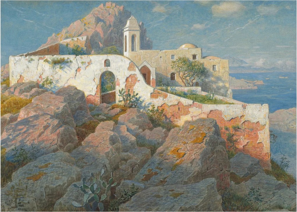Kép - William Stanley Haseltine, Santa Maria a Cetrella, Anacapri, reprodukciók (70x50 cm)
