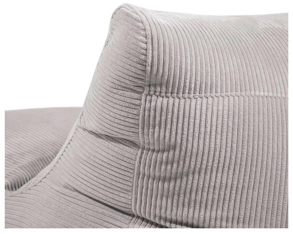 Sötétszürke kordbársony babzsákfotel Seat 100 Lounge – SLOWDOWN