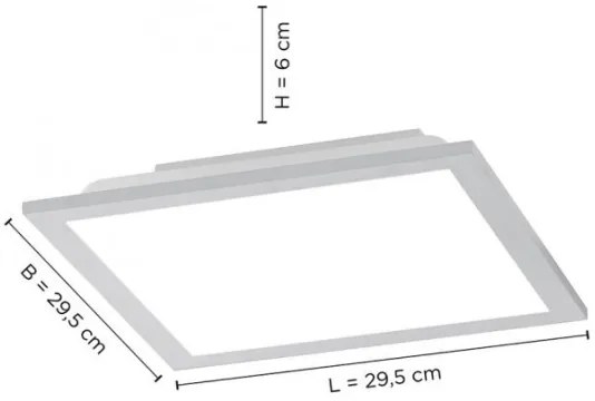 Leuchten Direkt 14754-21- LED Dimmelhető mennyezeti lámpa FLAT LED/20W/230V + távirányító
