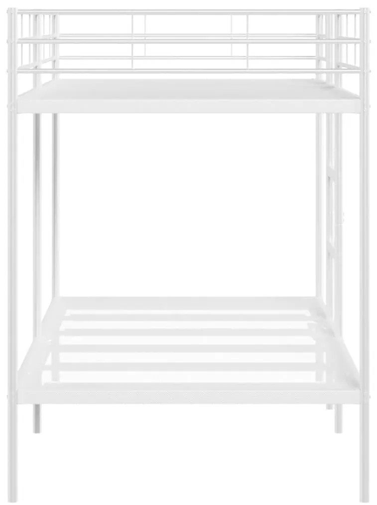 fehér acél emeletes ágy matrac nélkül 100 x 200 cm