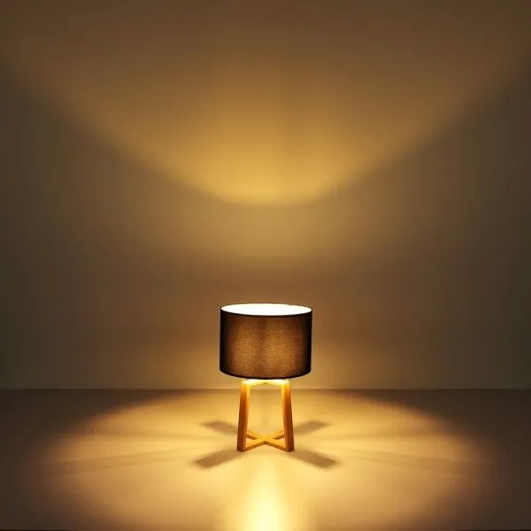 Globo 21621B - MORITZ asztali lámpa 1xE14/40W/230V fekete