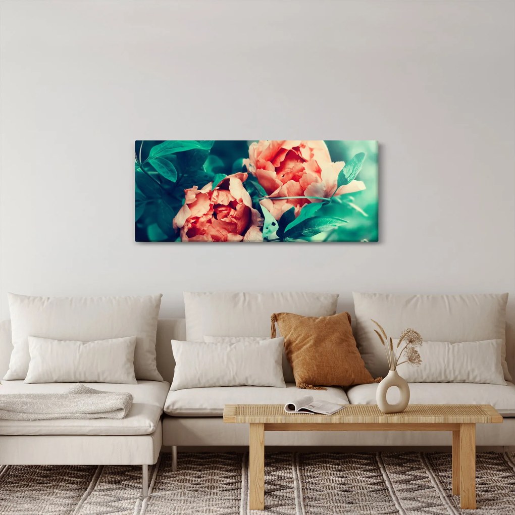 Tavaszi virágok képe (120x50 cm)