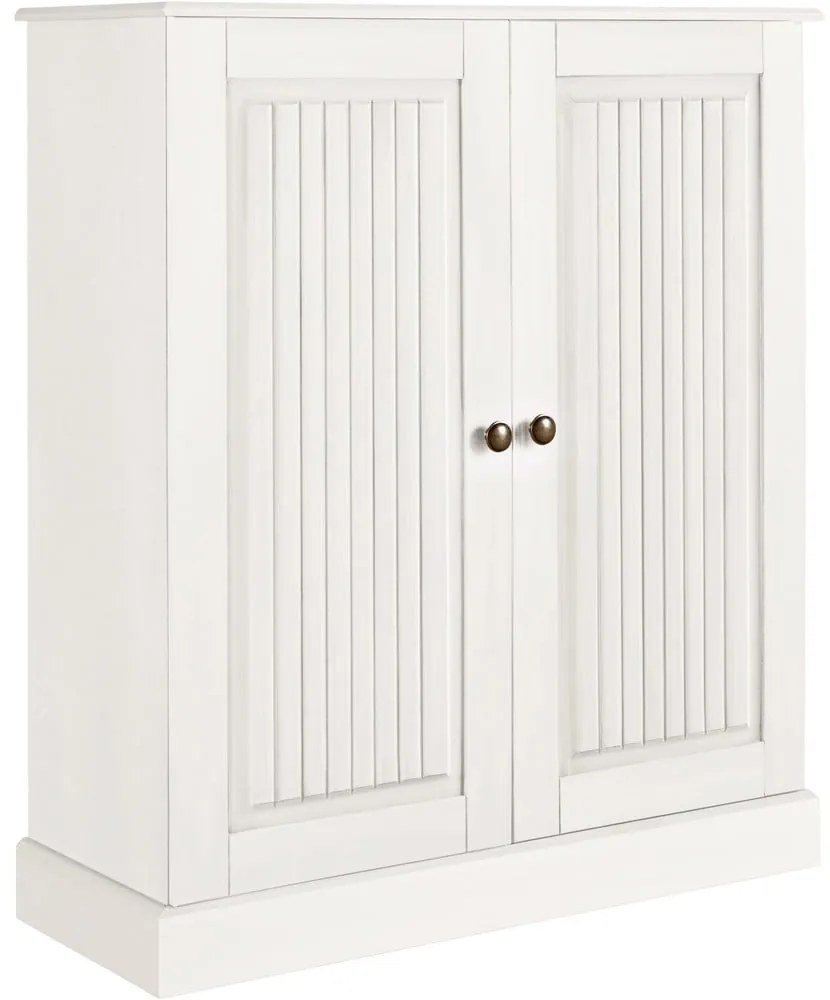 Fehér borovi fenyő szekrény 100x34 cm Mille – Støraa