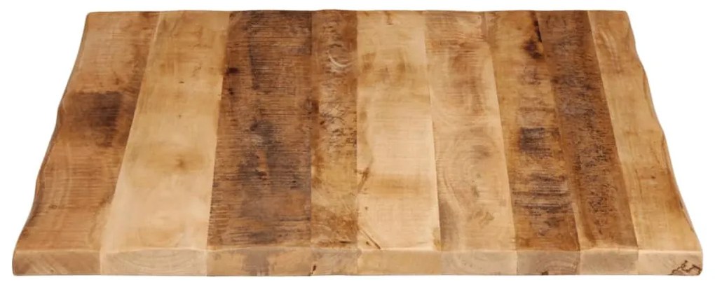 tömör nyers mangófa természetes élű asztallap 110 x 80 x 2,5 cm