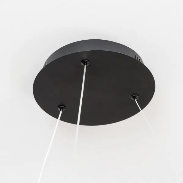 Brilagi - LED dimmelhető kábeles csillár FALCON II LED/99W/230V átm. 60 cm fekete + távirányító