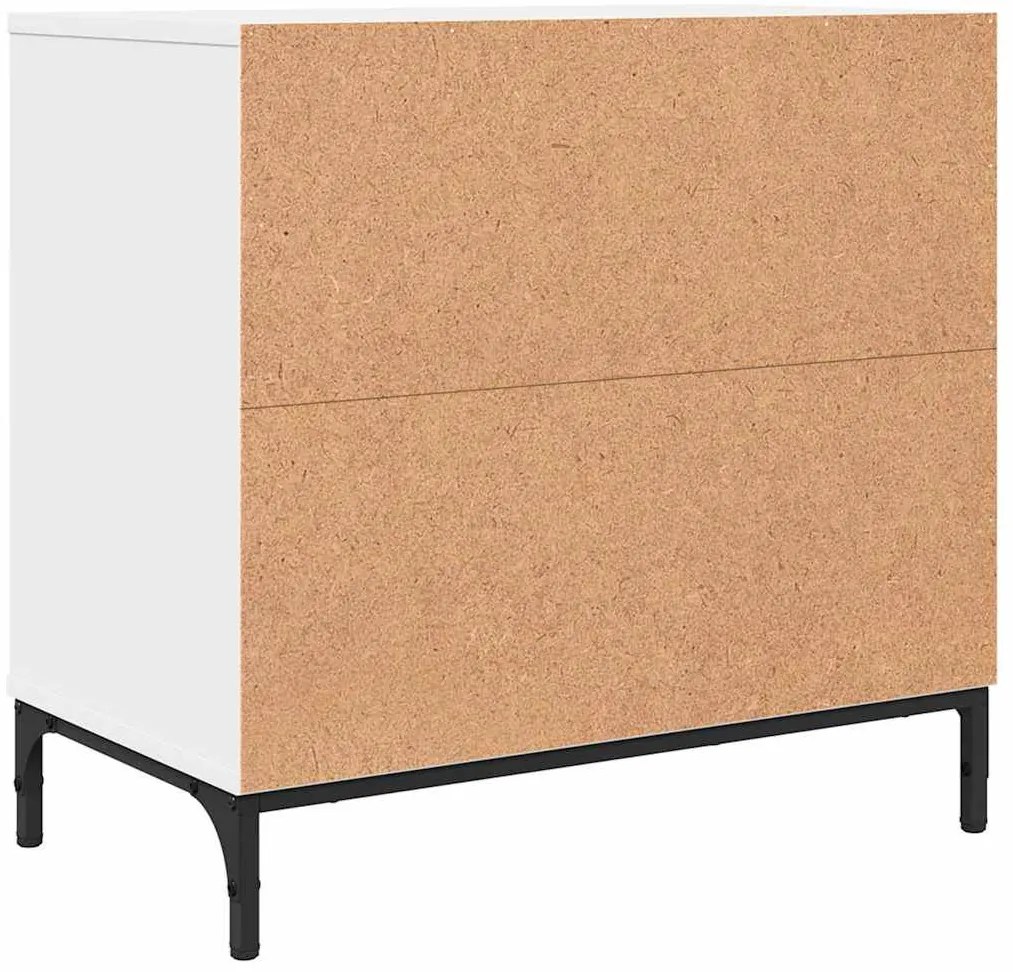 Éjjeli asztal fiókkal Fehér 63.5 x 36 x 61 cm Faanyag