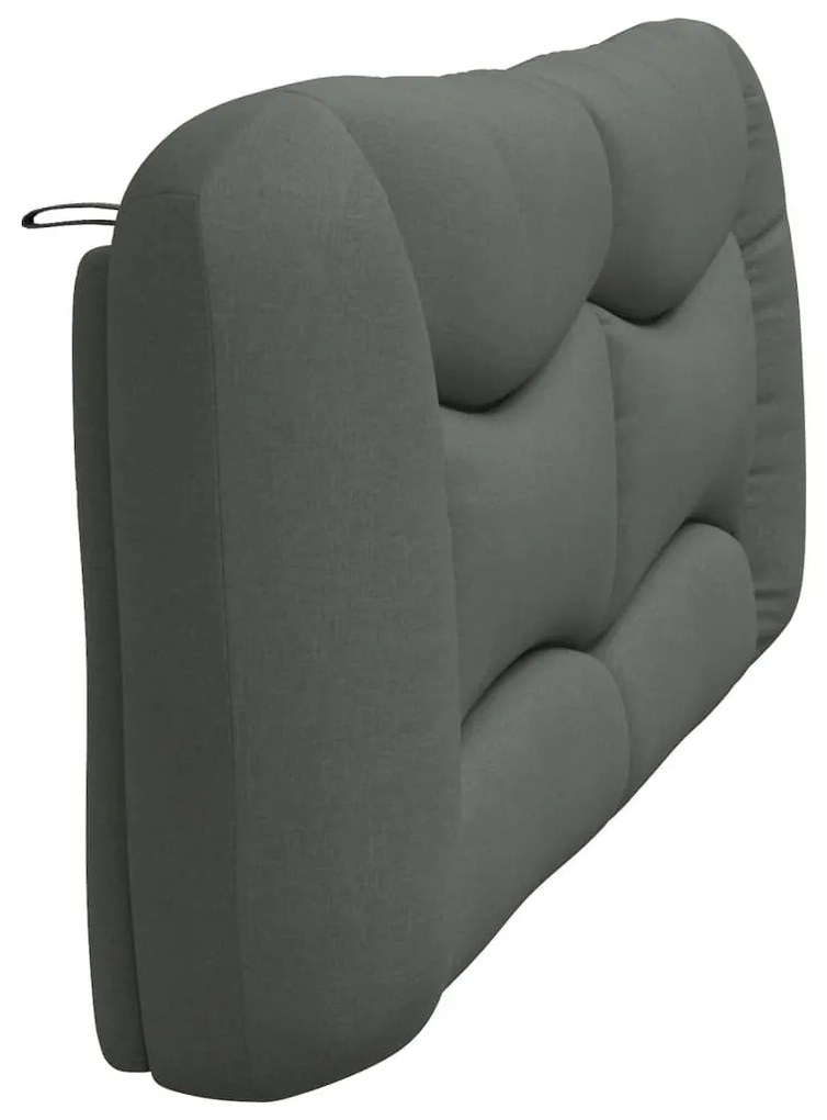 sötétszürke szövet fejtámla párna Hvar 200 cm