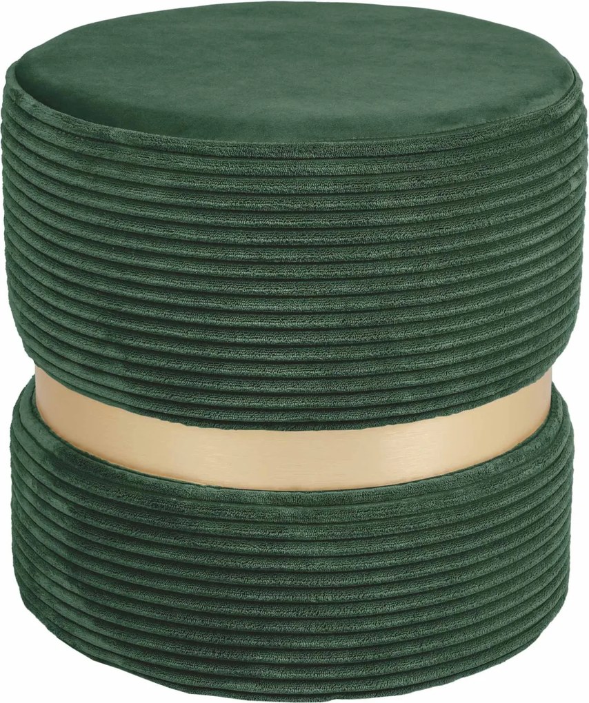Ring puff - arany gyűrű - L56 - zöld bársony R