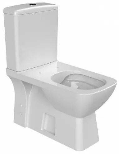 CeraStyle Duru perem nélküli monoblok Wc + Bidet 2in1, Wc tartály, öblítőszelep, mély öblítésű