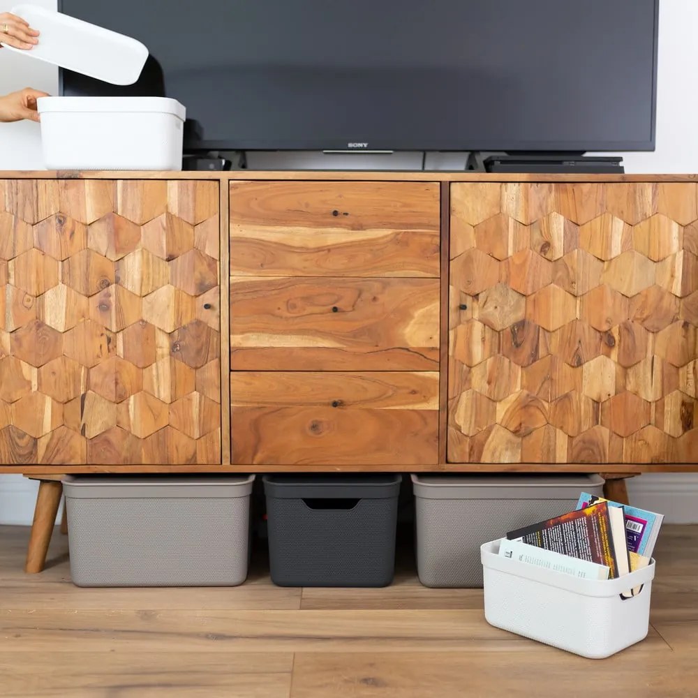 Műanyag tárolódoboz fedéllel Deco - Rotho