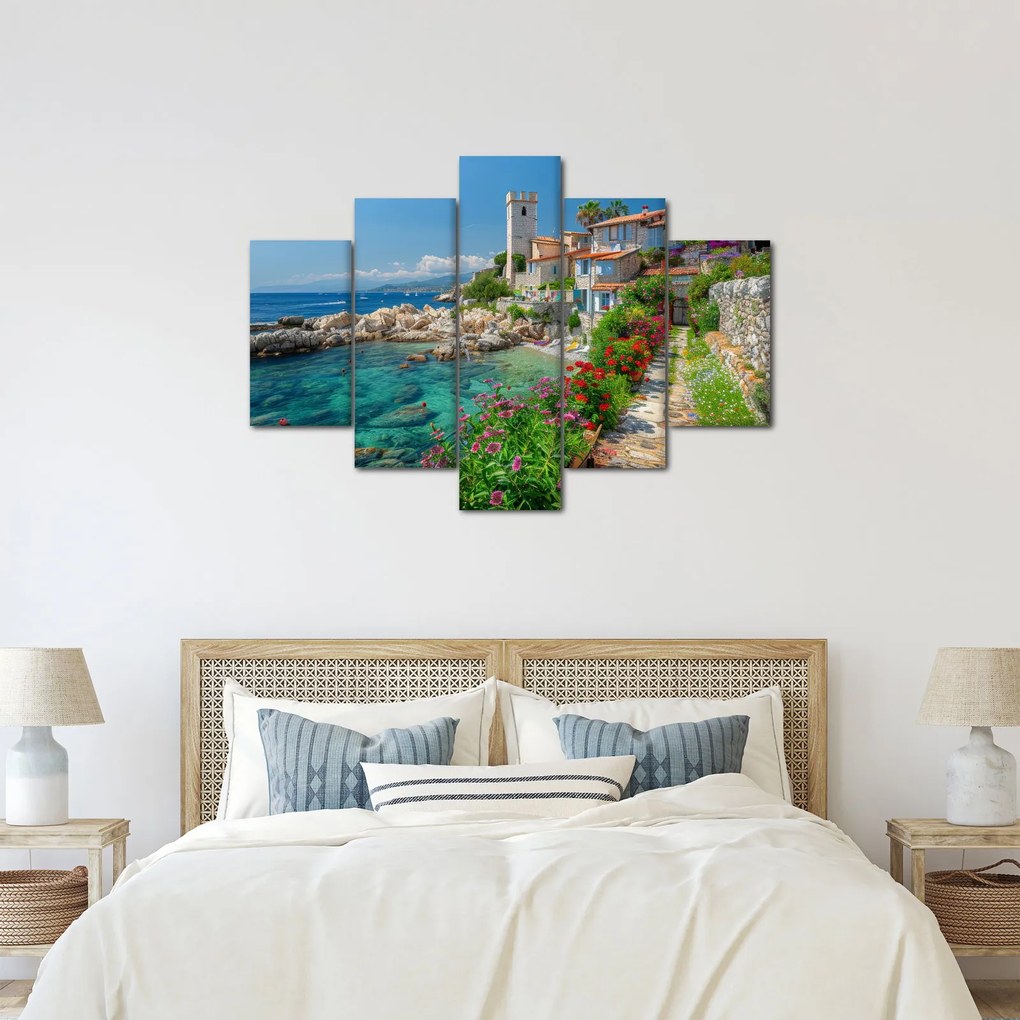 Kép - Festői tengerparti falu (150x105 cm)