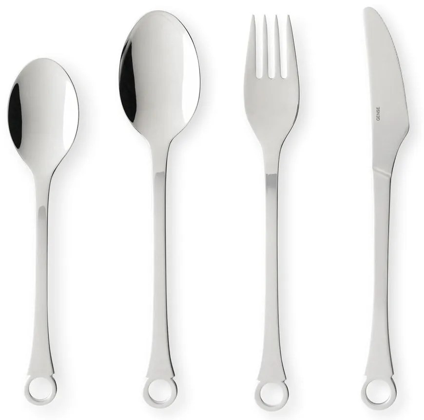 Ezüstszínű rozsdamentes acél evőeszköz készlet 16 db-os Pantry – Gense