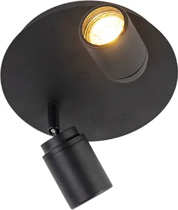 Okos, modern fekete spotlámpa GU10 2-lámpás IP44 - Ducha