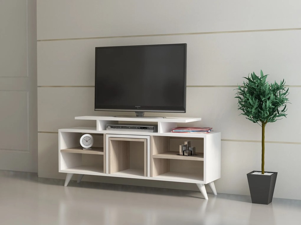 TV szekrény Kutay - White, Cordoba