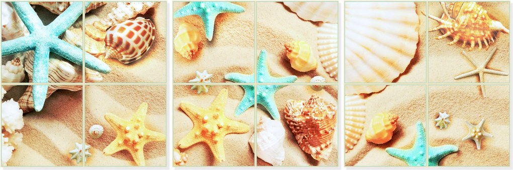 Falmatrica kerámia csempe matricák Npk tengeri csillag kagylók