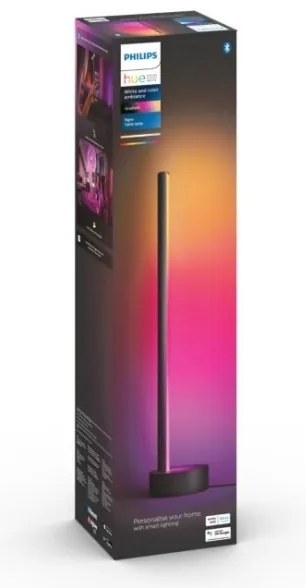 Philips Hue LED RGB asztali lámpa, állítható, 12W, 230V, 2000-6500K, fekete