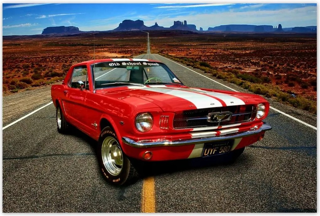 Poszterek 120x80 Ford Mustang Autópálya