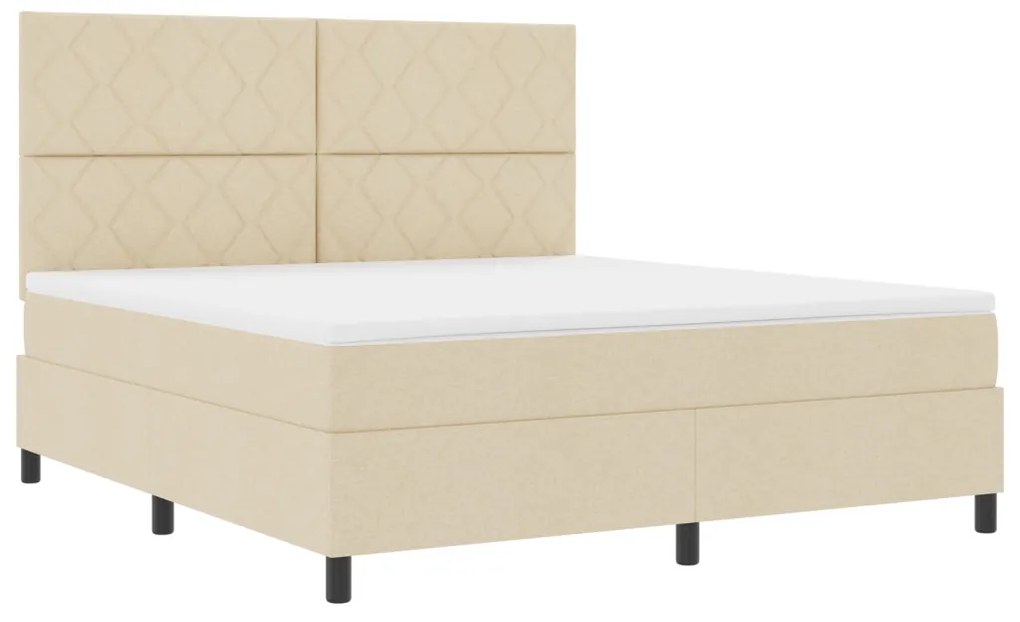 Boxspring ágy matraccal bézs szövet