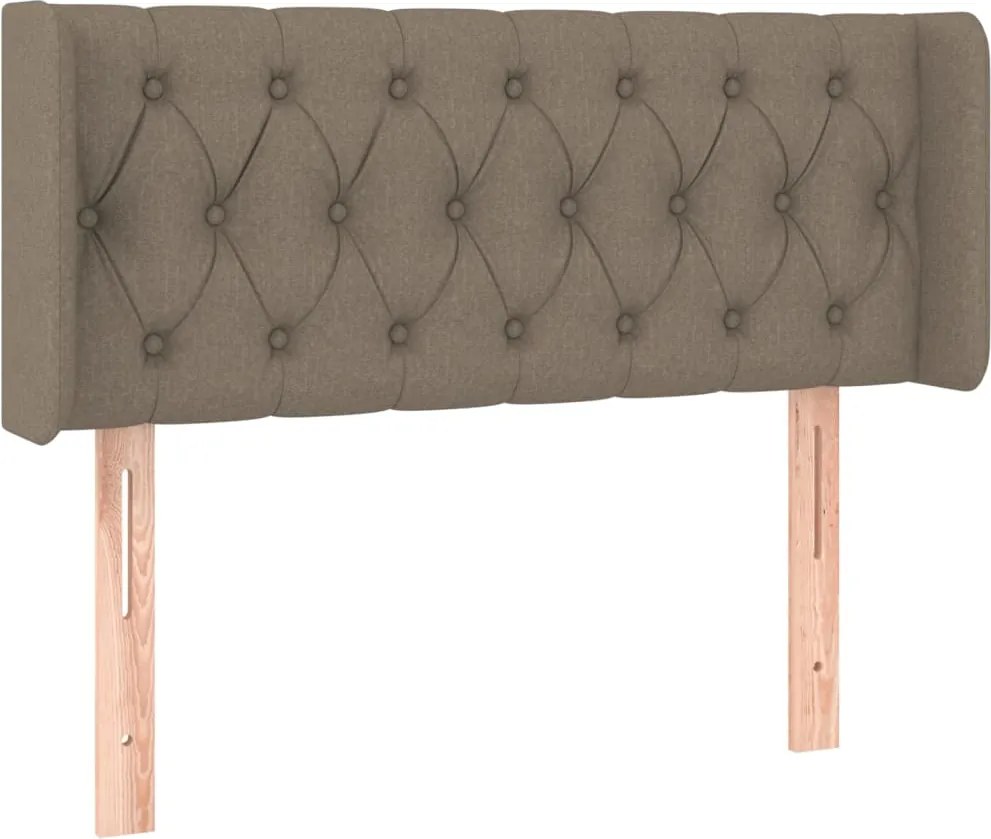 vidaXL tópszínű szövet fejtámla 93x16x78/88 cm