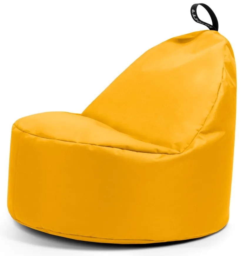 Sárga gyerek babzsákfotel Round M – So Soft?