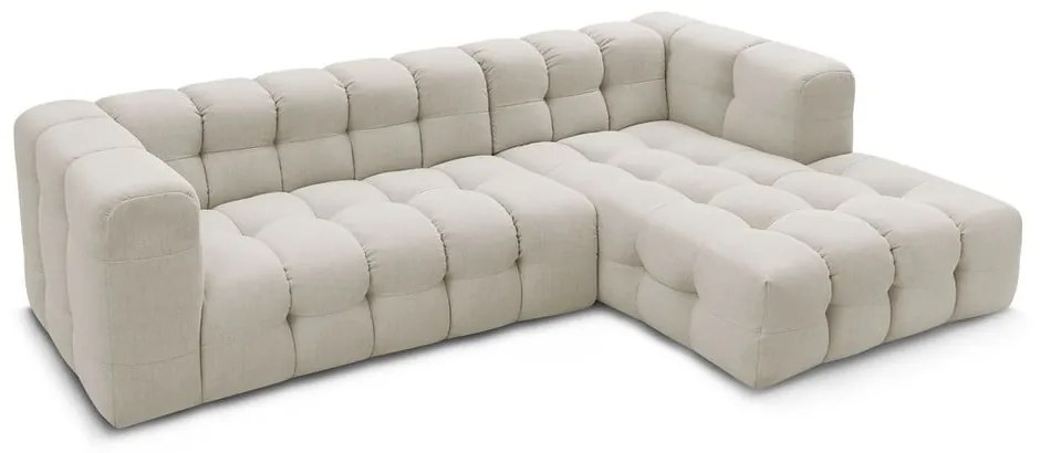 Bézs sarokkanapé (jobb oldali) Cloud – Bobochic Paris