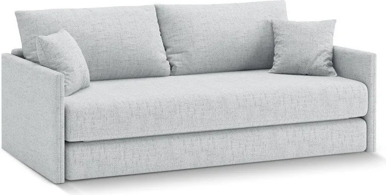 Világosszürke zsenília kinyitható kanapé 209 cm Shannon – Cosmopolitan Design