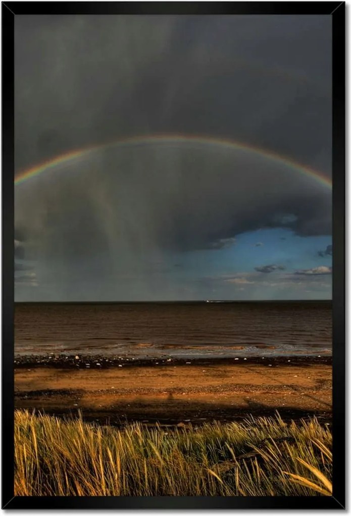 Poszterek keretben 40x60 Szivárvány a tengerparton