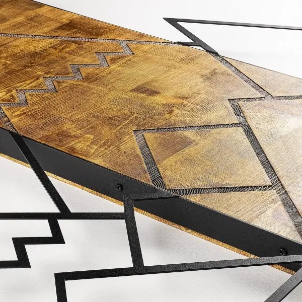 Fali dekoráció 78x58 cm hegy fa/fém