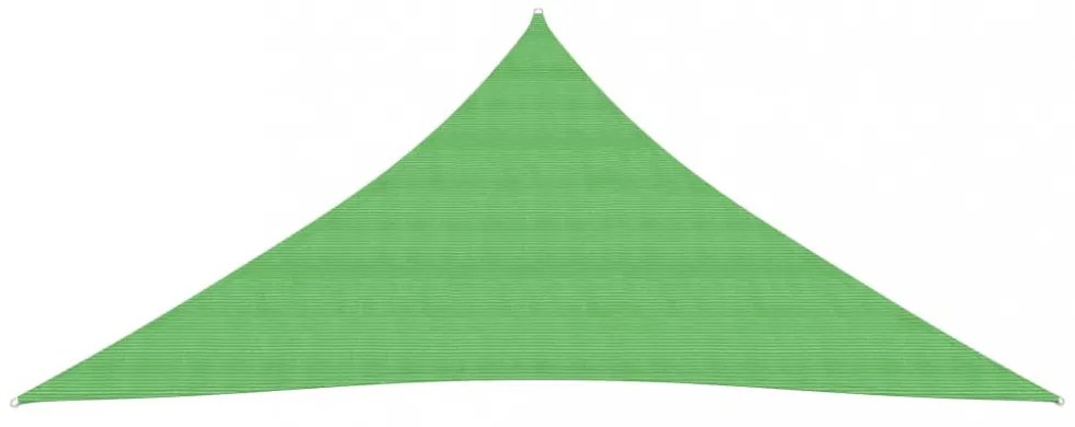 világoszöld HDPE napvitorla 160 g/m² 4 x 4 x 4 m
