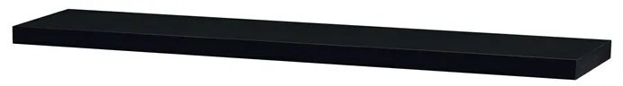 Fali polc P-002, fényes fekete