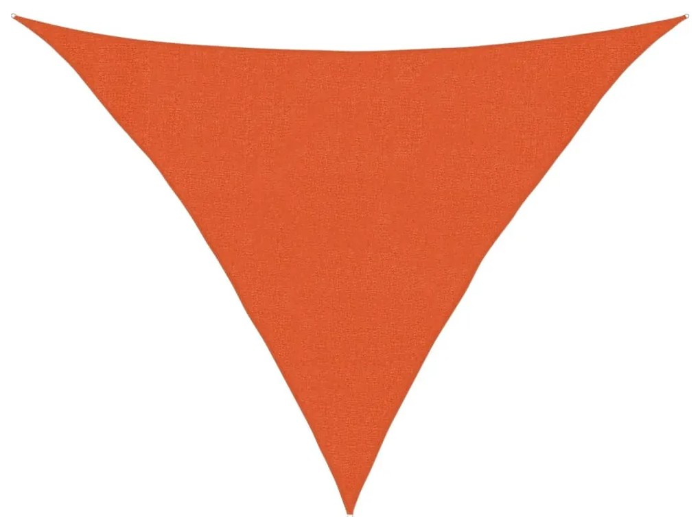 narancssárga HDPE napvitorla 160 g/m² 3 x 3 x 4,2 m