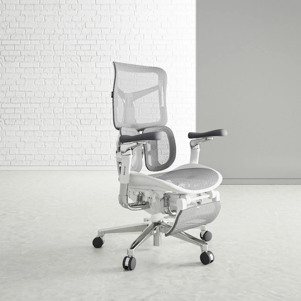 Prémium ergonomikus irodai szék lábtartóval szürke Premium Normal Size: Diablo V-Kinetic