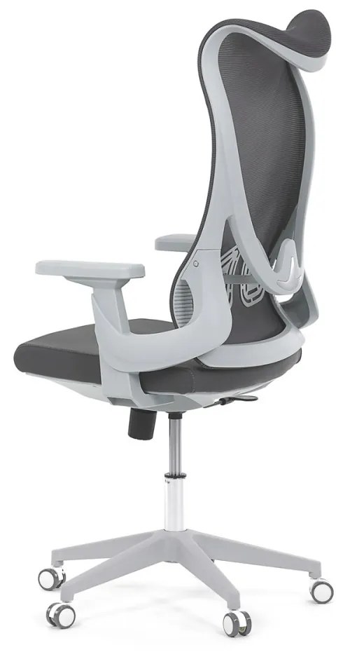 Scaun rotativ de birou gri cu design unic. KA-S248