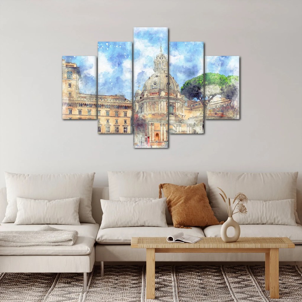 Kép - Santa Maria di Loreto temploma, Róma, Olaszország (150x105 cm)